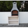 Firenze Charcoal Barbecue with Side Table