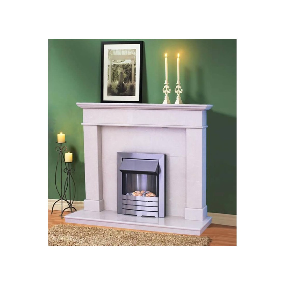 Balmoral Portuguese Limestone Mantel Surround 52 Winter Sale
