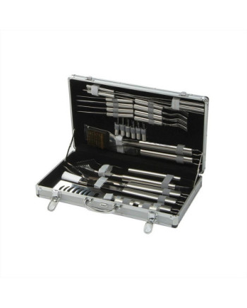Barbecue 24 Pieces BBQ Tool Kit in Stainless Steel at Fireland.co.uk