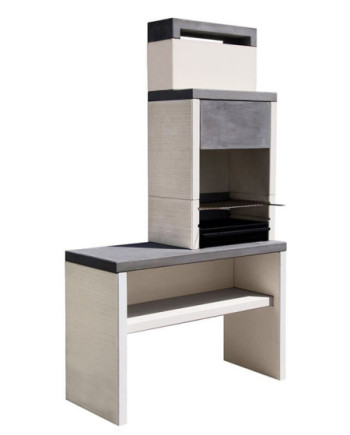 BIG SALE Charcoal Masonry Barbecue Grill with Side Table H185 X W110