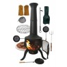 Extra Large Chimenea And Accessories In Black